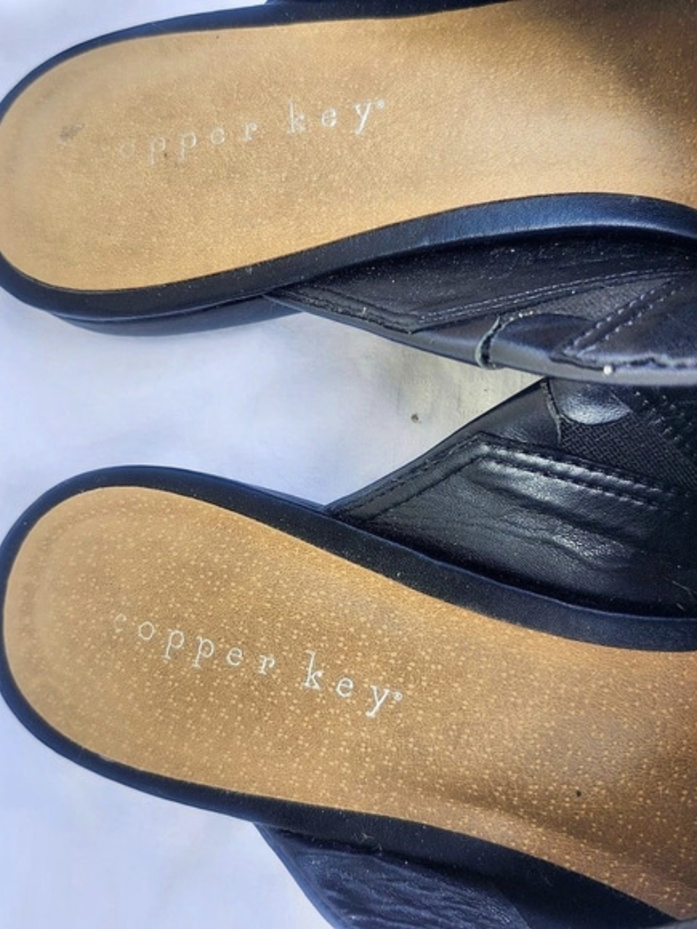 Copper Key Black Mules - Picture 3 of 8